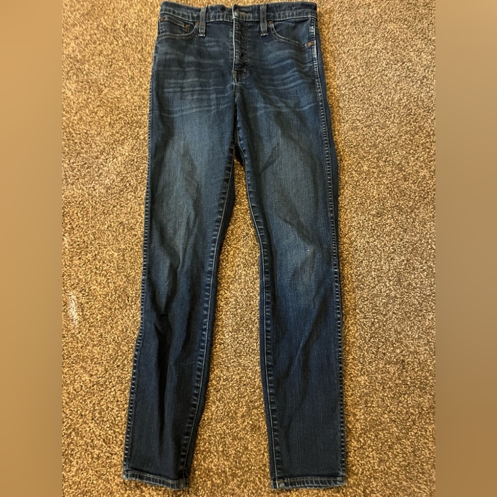 Madewell jeans women’s 27 blue 10”high riser skinny skinny